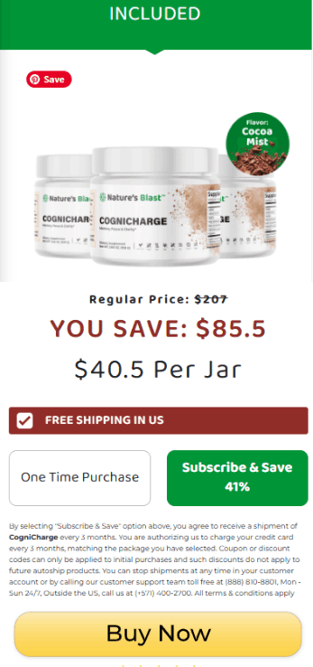 CogniCharge 3 Bottle